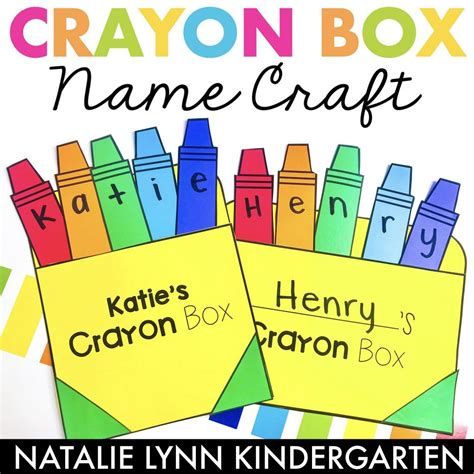 The Crayon Box Name Craft You Need To Make Natalie Lynn Kindergarten