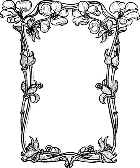 Stock Images Dogwood Flower Frame Clip Art And Vector Oh So Nifty