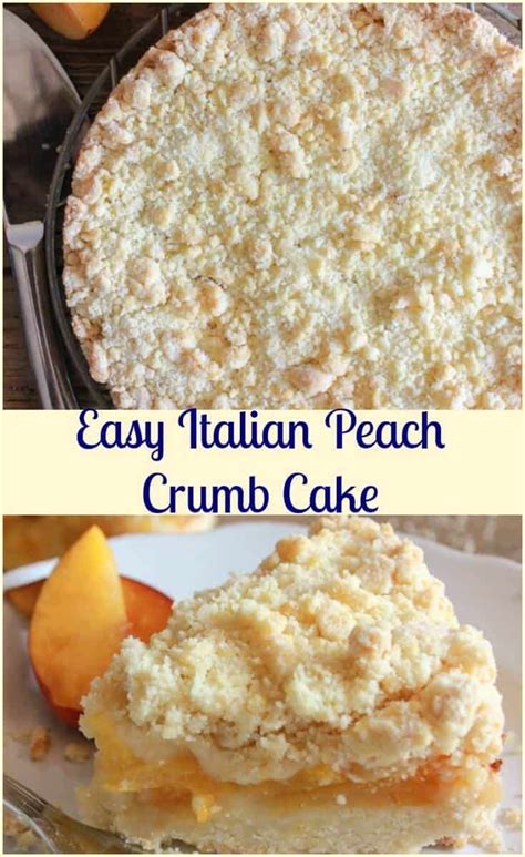Folded into cakes, covered in chocolate, churned into ice cream, or sprinkled on top. Easy Italian Fresh Peach Crumb Cake, a delicious peach ...