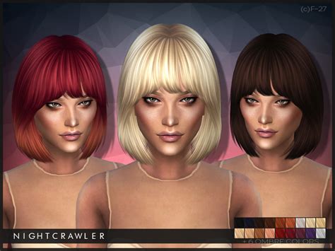 The Sims Resource Nightcrawler Hair 27 • Sims 4 Downloads