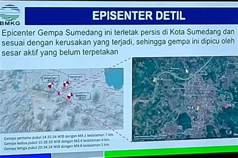 Berbeda Dengan Badan Geologi BMKG Sebut Belum Pasti Sesar Mana Sumber