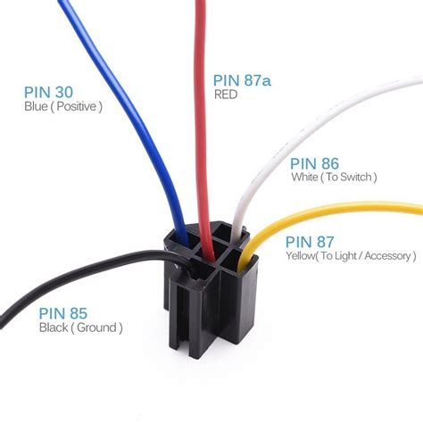 To wire an automotive relay, make at least four. 5Pcs DC 12V Car SPDT Automotive Relay 5 Pin 5 Wires w/Harness Socket 30/40 Amp G 743828481513 ...