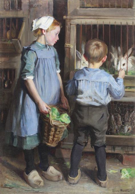 Solve Laura Muntz Lyall 18601930 Children Feeding The Rabbits