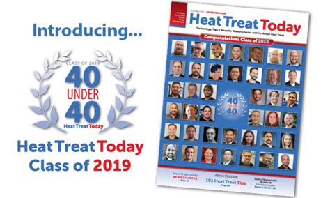 Class Of 2019 40 Under 40 Heat Treat Today
