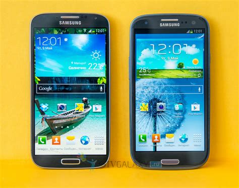 Сравнение характеристик Samsung Galaxy S4 и Samsung Galaxy S3 I9300