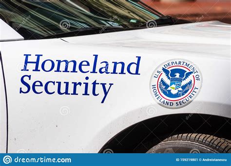 Sep 20 2019 San Francisco Ca Usa Homeland Security Vehicle
