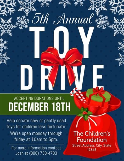 Christmas Toy Drive Flyers Christmas Toy Drive Flyer Christmas Toy