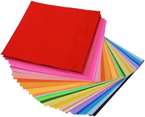 100 Pcs Origami Paper Colored Paper For 20 Colors 6 Inch