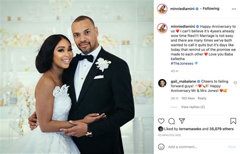 Pic Minnie Dlamini Jones Opens Up About How Challenging Marriage Is In
