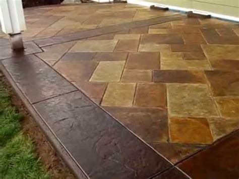 When it comes to concrete, there's a lot of room for creativity. Amazingly real Stamped and Acid stained concrete patio ...