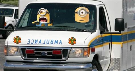 Emt Minions In An Ambulance Minion Mania Pinterest Ems Humor