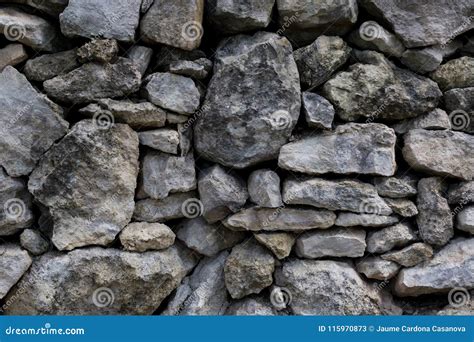 Rustic Gray Stone Wall Background Stock Image Image Of Paper Closeup