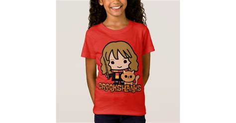 Cartoon Hermione And Crookshanks T Shirt Zazzle