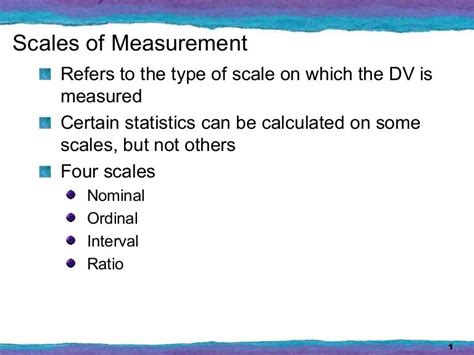 4 Types Of Measurement Scales