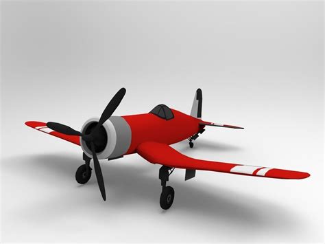 Flying Airplane 3d Model Cgtrader