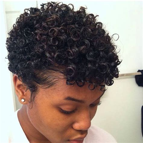 When you want a short cut, but still need some length around your face, curly bobs like this one are ideal. 24 Cute Curly and Natural Short Hairstyles For Black Women ...