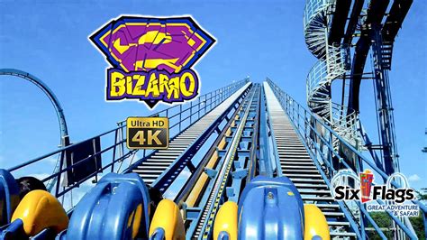 2021 Bizarro Floorless Roller Coaster On Ride 4k Pov Six Flags Great Adventure Youtube