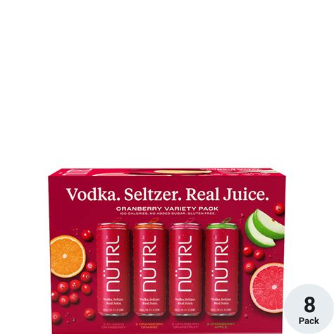 Nutrl Cranberry Hard Seltzer Variety Pack Total Wine More