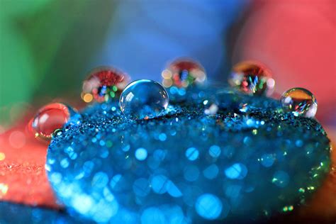 Rainbow Water Drops Photograph By Angela Murdock Fine Art America