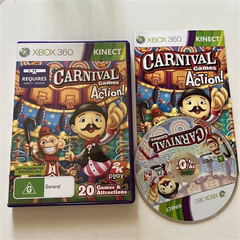Carnival Games In Action Xbox 360 Kinect With Manual Pal Retro Unit