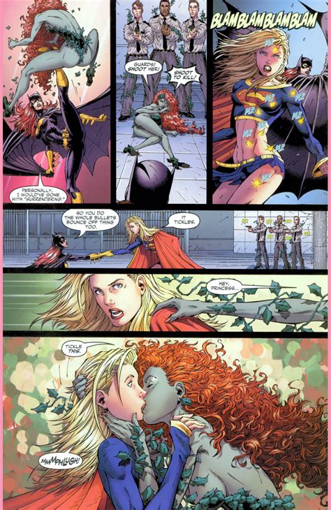 Supergirl And Batgirl Vs Harley Quinn And Poison Ivy