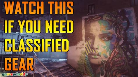 WATCH THIS IF YOU NEED CLASSIFIED GEAR The Division Patch YouTube