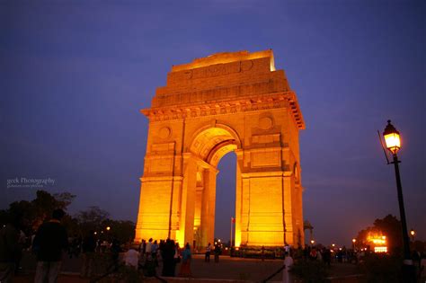 India Gate New Delhi at Night
