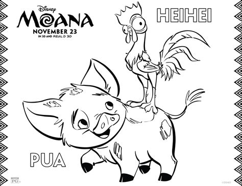 Printable Moana Coloring Pages