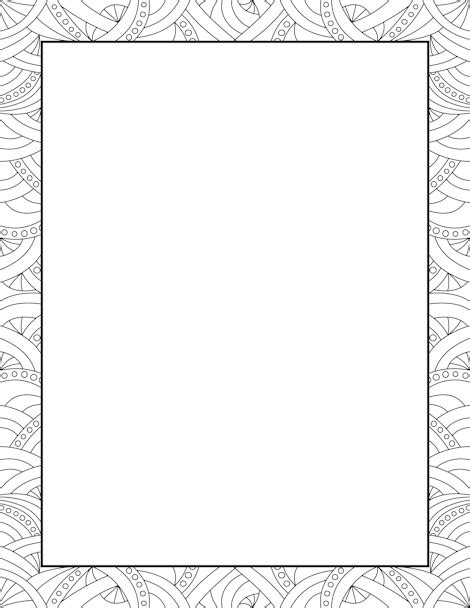 Abstract Pattern Border Clip Art Page Border And Vector Graphics
