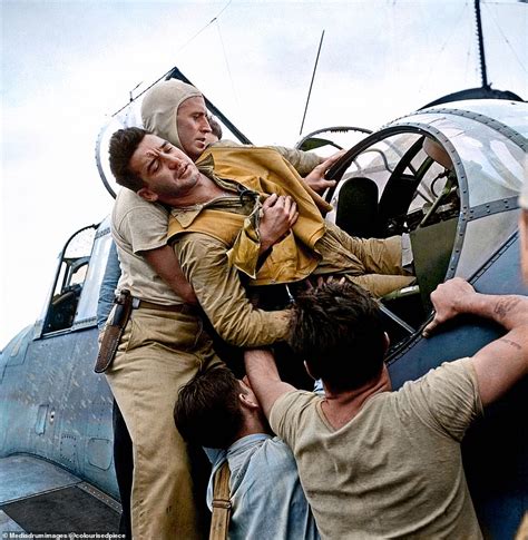 Newly Colorized Images Of Airmen Show Life In Wwii Daily Mail Online