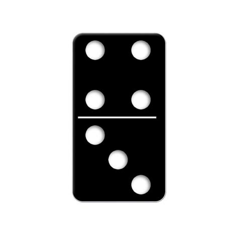Single Black Domino Game Dominoes Metal Lapel Hat Pin Tie Tack