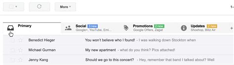 Gmail Inbox Messages