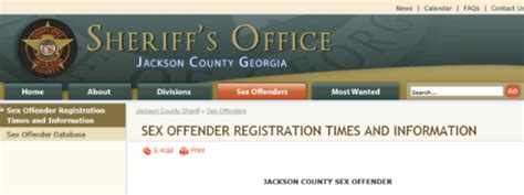 Sex Offender Registry Georgia Sheriffs Association