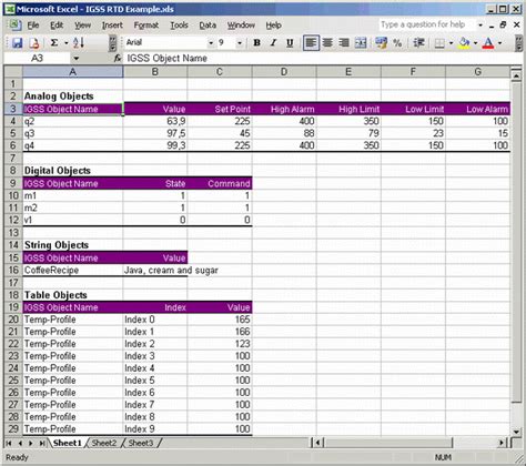 Example Subscribing To Real Time Data In Ms Excel