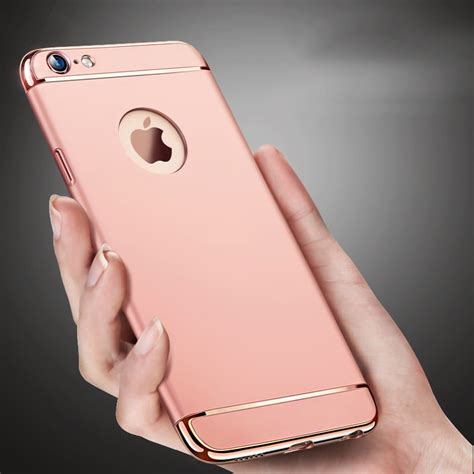 Luxury Ultra Thin Shockproof Armor Rose Gold Case For