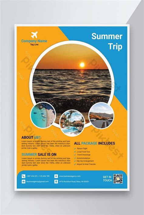 Travel Flyer Design Template Psd Free Download Pikbest