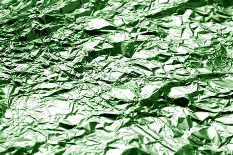 Metal Foil Texture In Green Tone Stock Image Image Of Blank