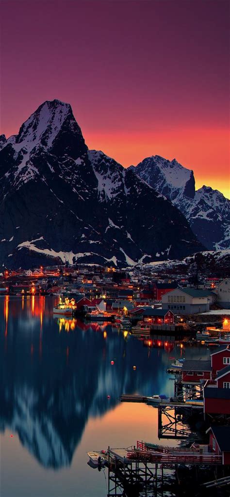 Lofoten Islands Norway Mountains Sunrise Free 4k U Iphone 11