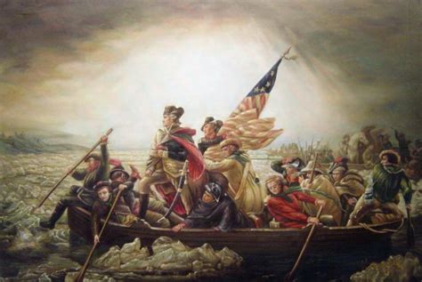 George Washington Crossing The Delaware Painting By Emanuel Gottlieb