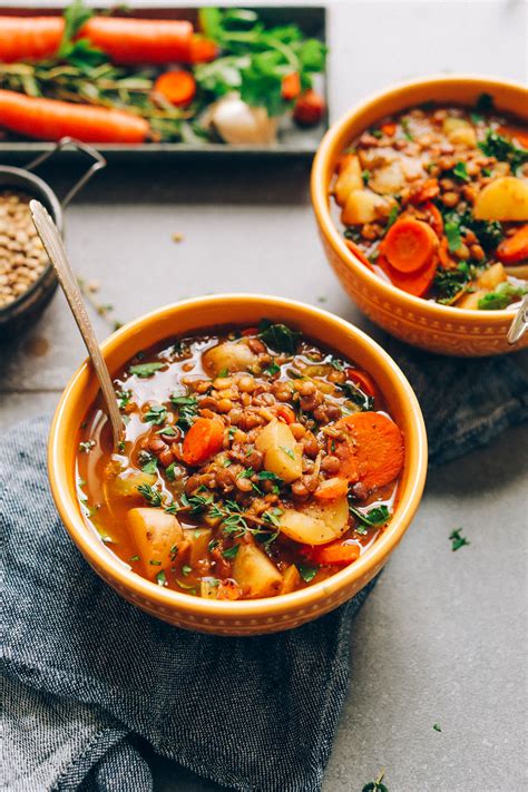 Low carb diet, recipes : 1-Pot Vegan Lentil Soup | Minimalist Baker Recipes