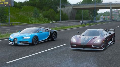 Fh Drag Race Bugatti Chiron Vs Koenigsegg Agera Rs Hypercar Clash My Xxx Hot Girl