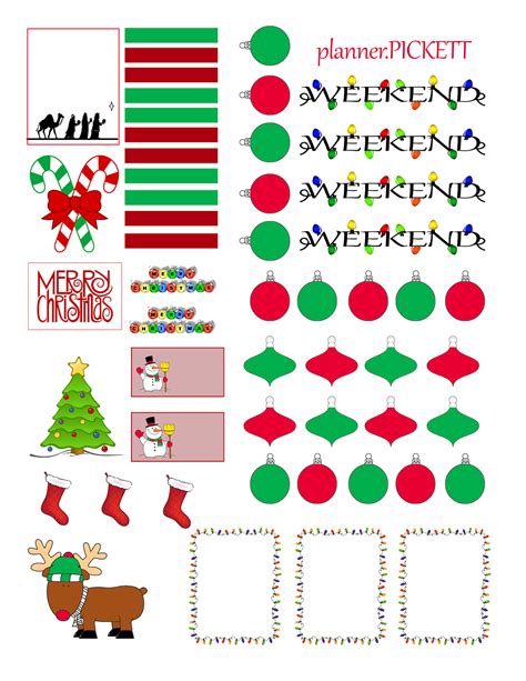 Full Faith Christmas Free Sticker Printable Planners Free