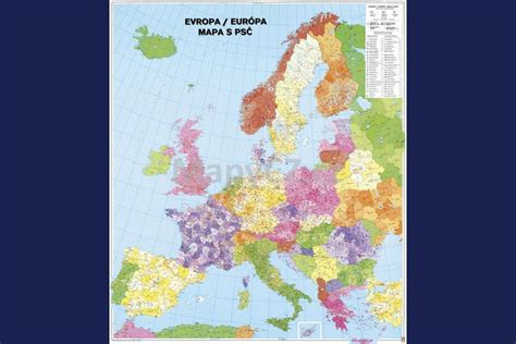 Evropa Spediční Nástěnná Mapa 96 X 112 Cm Lamino 2 Lišty