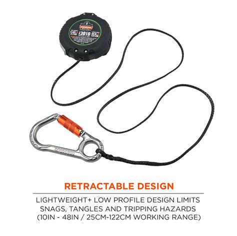 Retractable Tool Lanyard With Belt Loop Clip Ergodyne