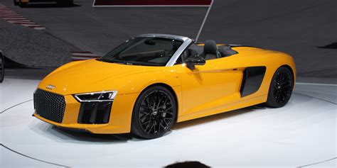 And more dynamic than its predecessor,' says stephan winkelmann, ceo of quattro gmbh. All-New Audi R8 Spyder Unveiled at 2016 NYAS