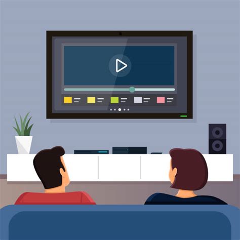 Tv In Living Room Illustrations Royalty Free Vector Graphics And Clip