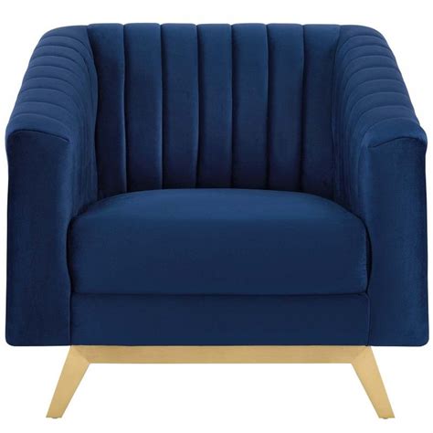 By jennifer taylor (3) ailis navy blue new velvet swivel club chair. Modern Navy Blue Velvet Lounge Chair Corby