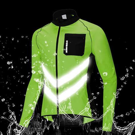 Wosawe Reflective Windproof Cycling Clothes Men Waterproof Mtb Bicycles