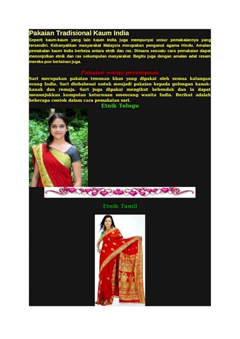 Docx Pakaian Tradisional Kaum India Dokumen Tips