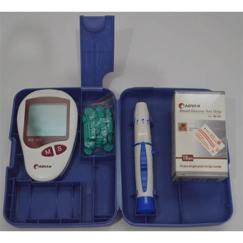 Advan Blood Sugar Monitor Glucometer Set With Test Strips